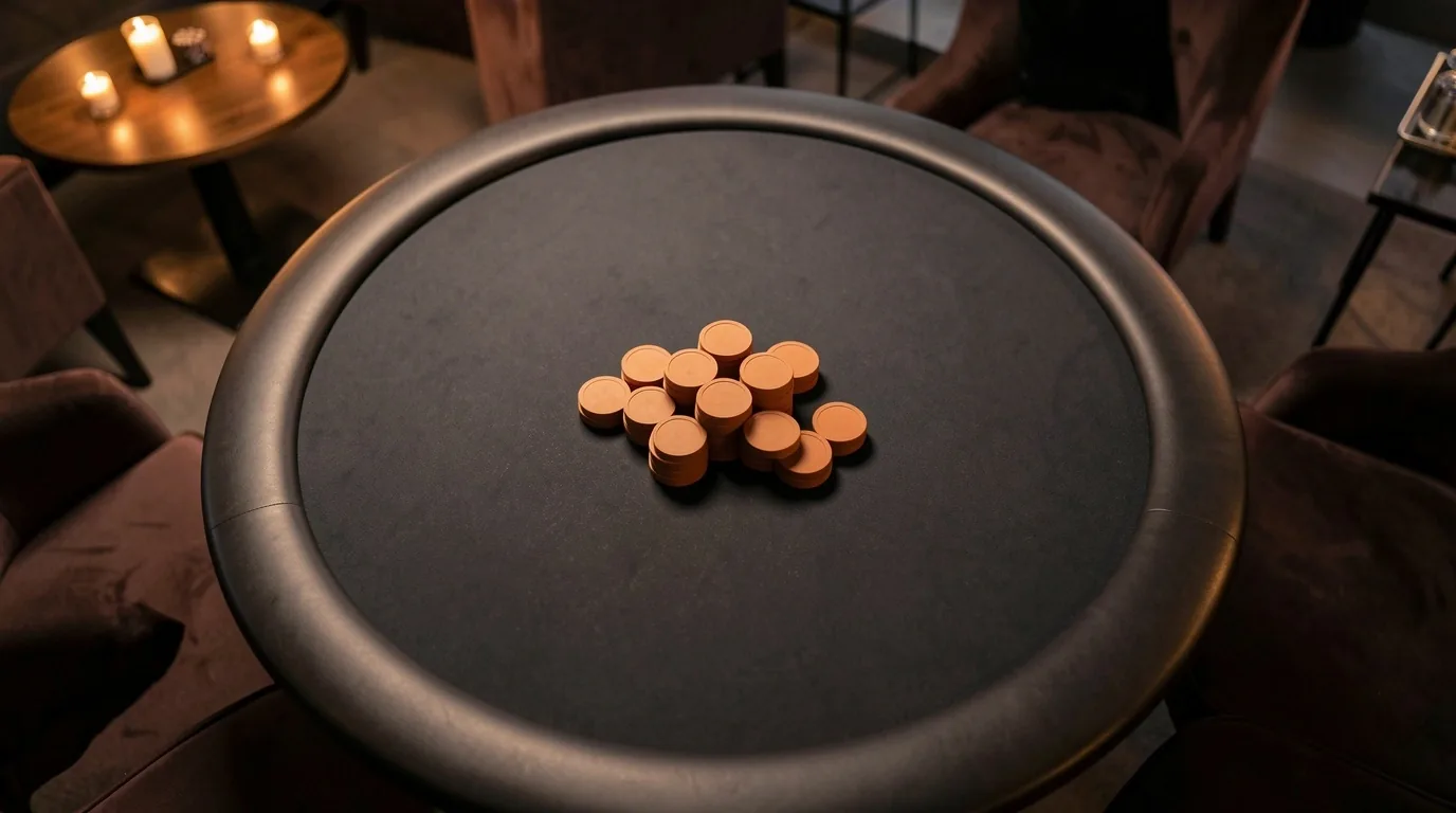 Pokertafel in de lounge bij Merendal